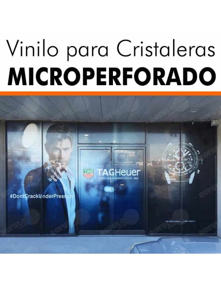 Vinilo microperforado para cristal