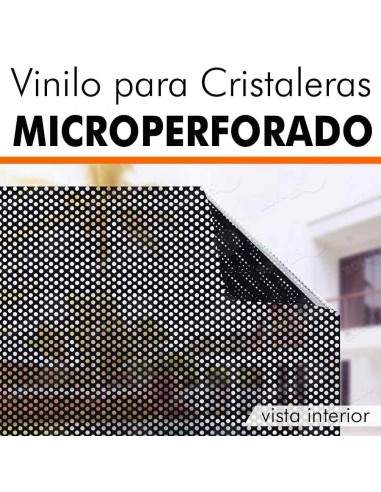 Vinilo microperforado para cristal
