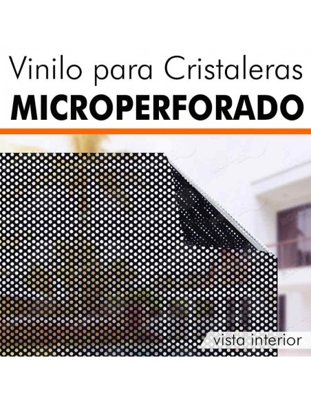 Vinilo microperforado para cristal