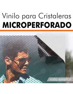 Vinilo microperforado para cristal