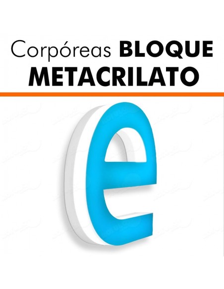 Corpóreas bloque metacrilato