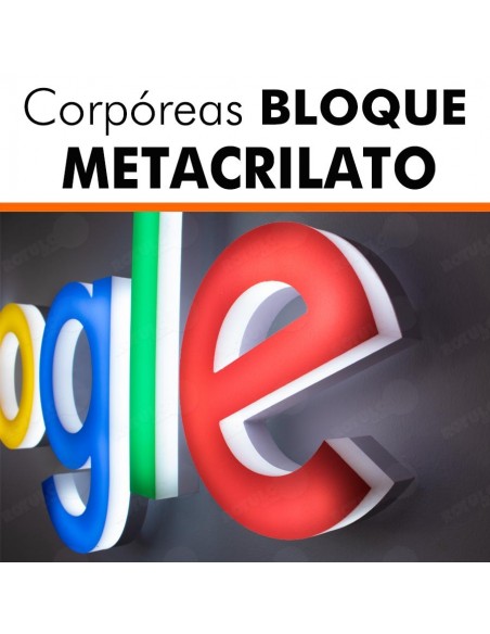 Corpóreas bloque metacrilato