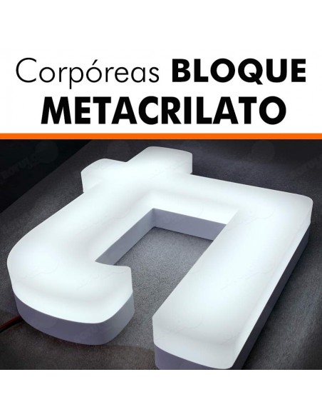 Corpóreas bloque metacrilato