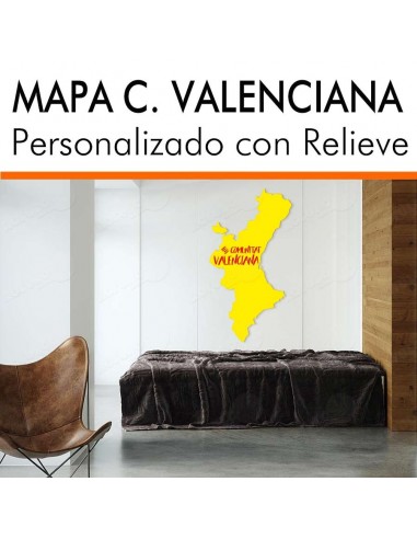 Mapa decorativo COMUNIDAD VALENCIANA