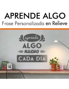 Frase motivadora APRENDE ALGO NUEVO CADA DÍA