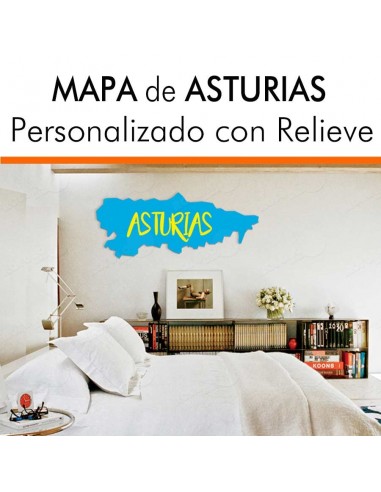 Mapa decorativo ASTURIAS