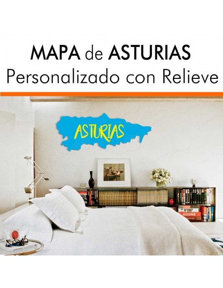 Mapa decorativo ASTURIAS