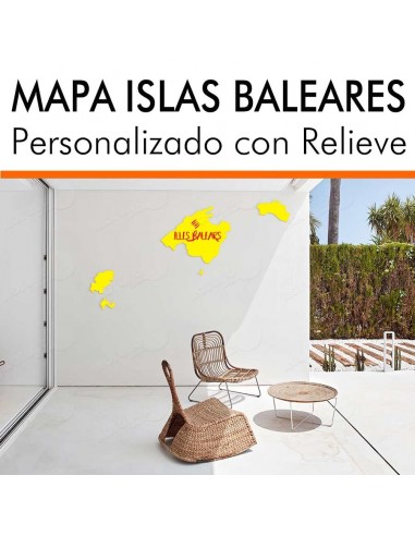 Mapa decorativo ISLAS BALEARES