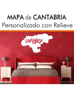 Mapa decorativo CANTABRIA