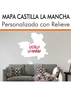 Mapa decorativo CASTILLA LA MANCHA