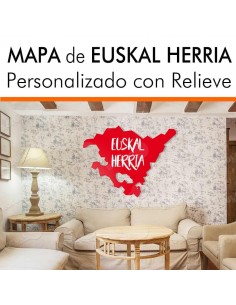 Mapa decorativo EUSKAL HERRIA