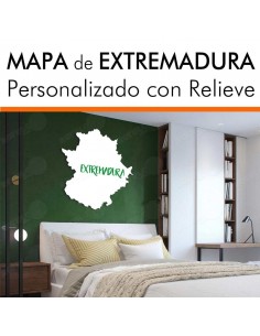 Mapa decorativo EXTREMADURA