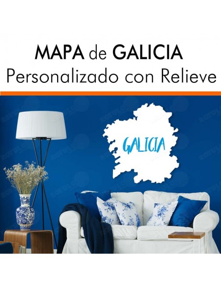 Mapa decorativo GALICIA