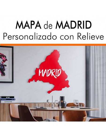 Mapa decorativo MADRID