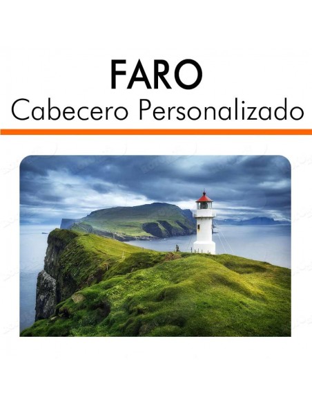 Cabecero personalizado FARO Y ACANTILADOS