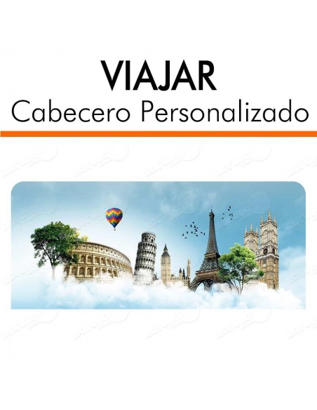 Cabecero personalizado VIAJAR