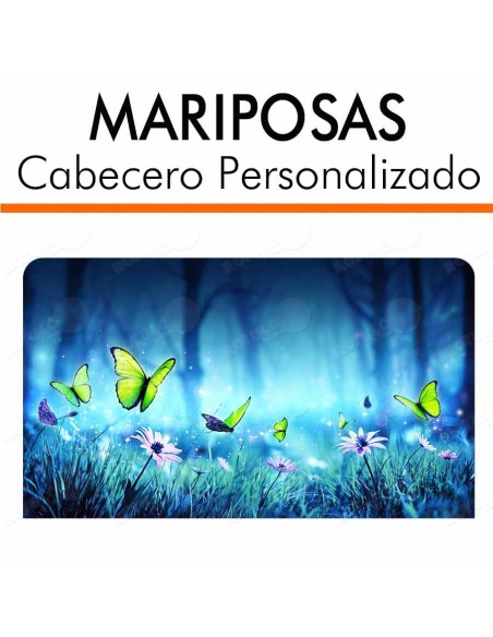 Cabecero personalizado MARIPOSAS EN EL BOSQUE