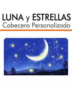 Cabecero personalizado LUNA y ESTRELLAS 2