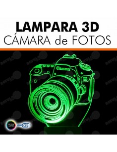 Lámpara 3D cámara fotos