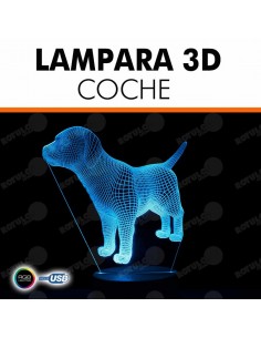 Lámpara 3D perro