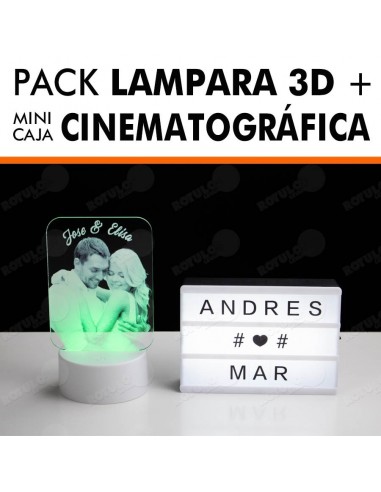 Lámpara 3D foto personalizada