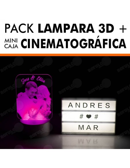 Lámpara 3D foto personalizada