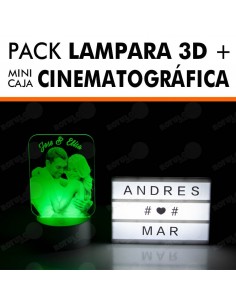 Lámpara 3D foto personalizada 2