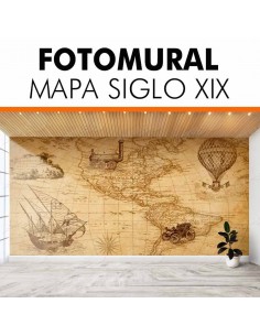 Foto mural personalizado MAPA SIGLO XIX