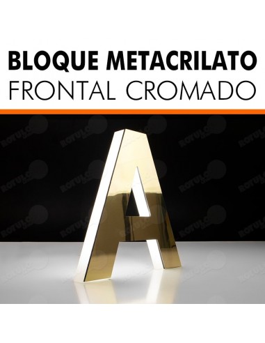 Letras metacrilato efecto cromado
