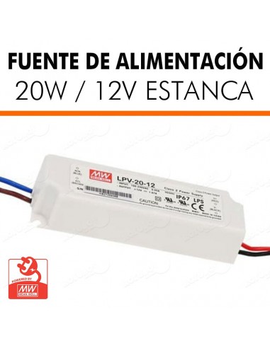 Fuente alimentación MEAN WELL LPV-20W