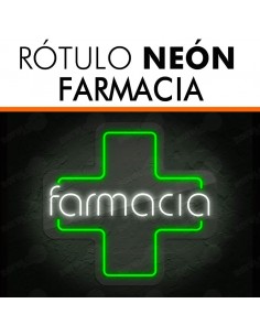 Rótulo neón Farmacia