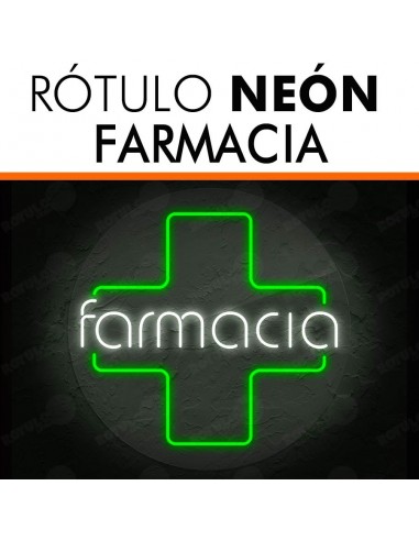 Rótulo neón Farmacia