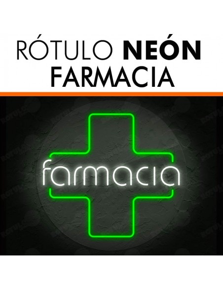 Rótulo neón Farmacia