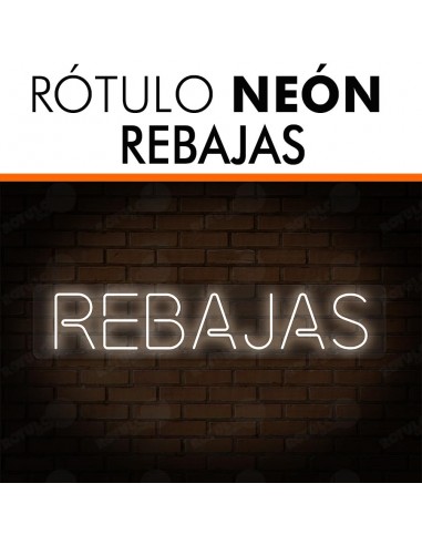 Rótulo neón Rebajas