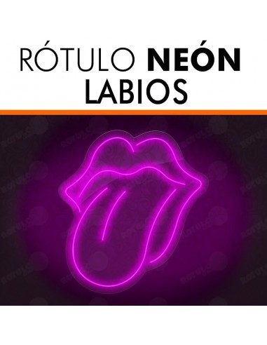 Rótulo neón Labios