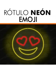 Rótulo neón Emoji