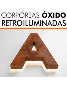 LETRAS EFECTO ÓXIDO