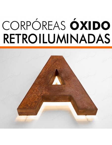 LETRAS EFECTO ÓXIDO