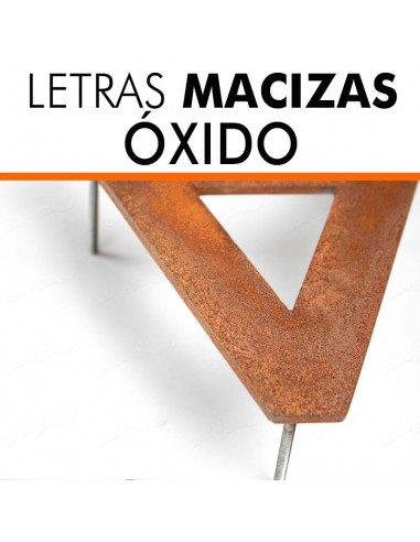 LETRAS MACIZAS ÓXIDO