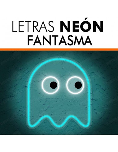 Rótulo neón Fantasma Pac-Man