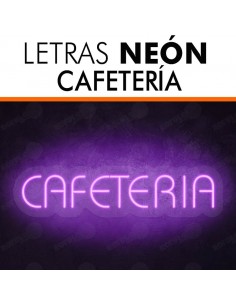 Rótulo neón Cafetería 2