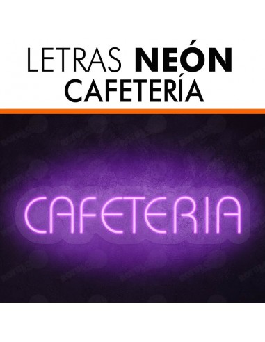 Rótulo neón Cafetería