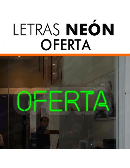 Rótulo neón Oferta