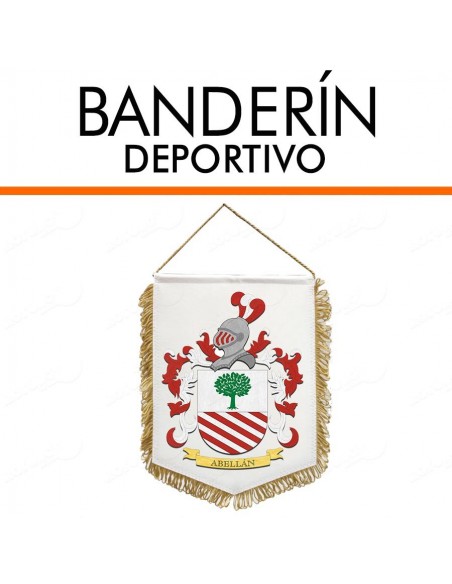 Banderín deportivo personalizado para futbol o club deportivo