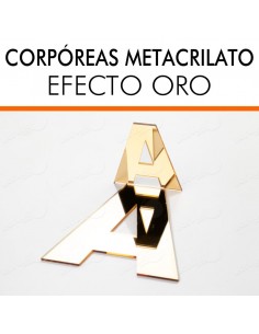 Letras metacrilato ORO