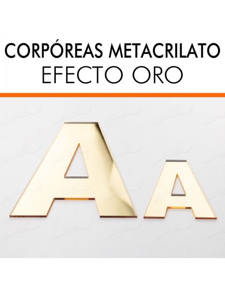 Letras metacrilato ORO