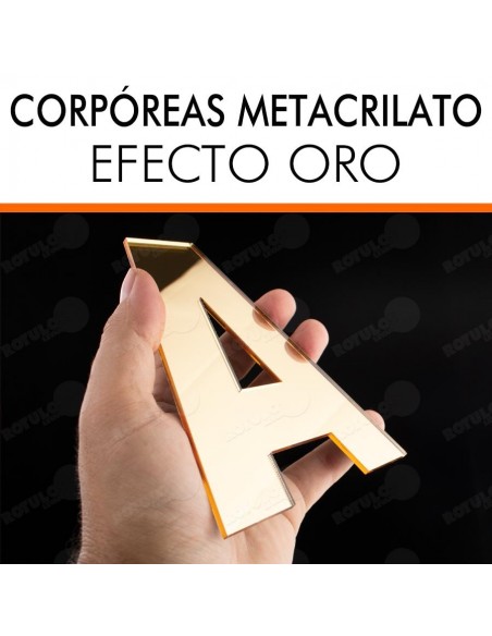 Letras metacrilato ORO