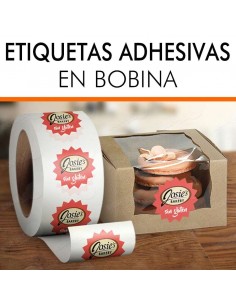 Etiquetas adhesivas en bobina