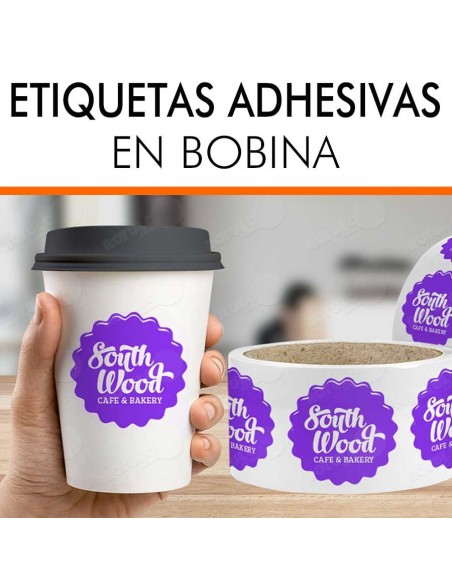 Etiquetas adhesivas en bobina