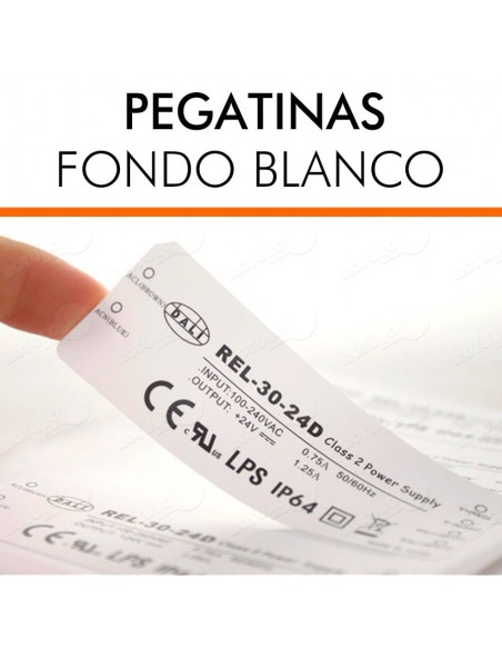PEGATINAS PERSONALIZADA FONDO BLANCO